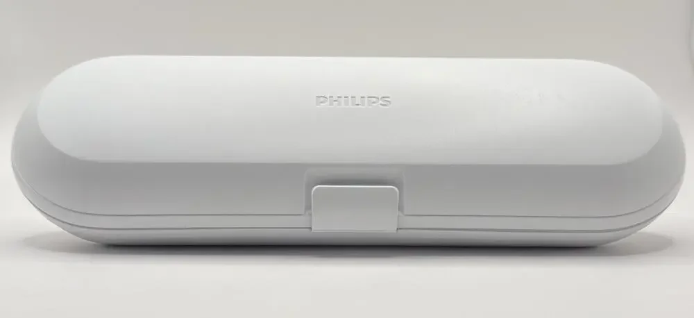 Philips Sonicare Optimal Clean White Travel Case Toothbrush Holder Open Box